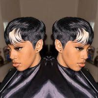 Thumbnail for Glueless Human Hair Wigs Machine Made