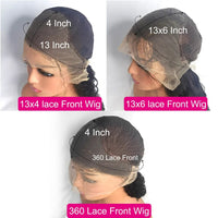 Thumbnail for 40 Inch Deep Wave Wig Transparent Brazilian Human Hair Wigs