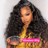 Thumbnail for Brazilian 7x5 Loose Deep Wave Black Wig