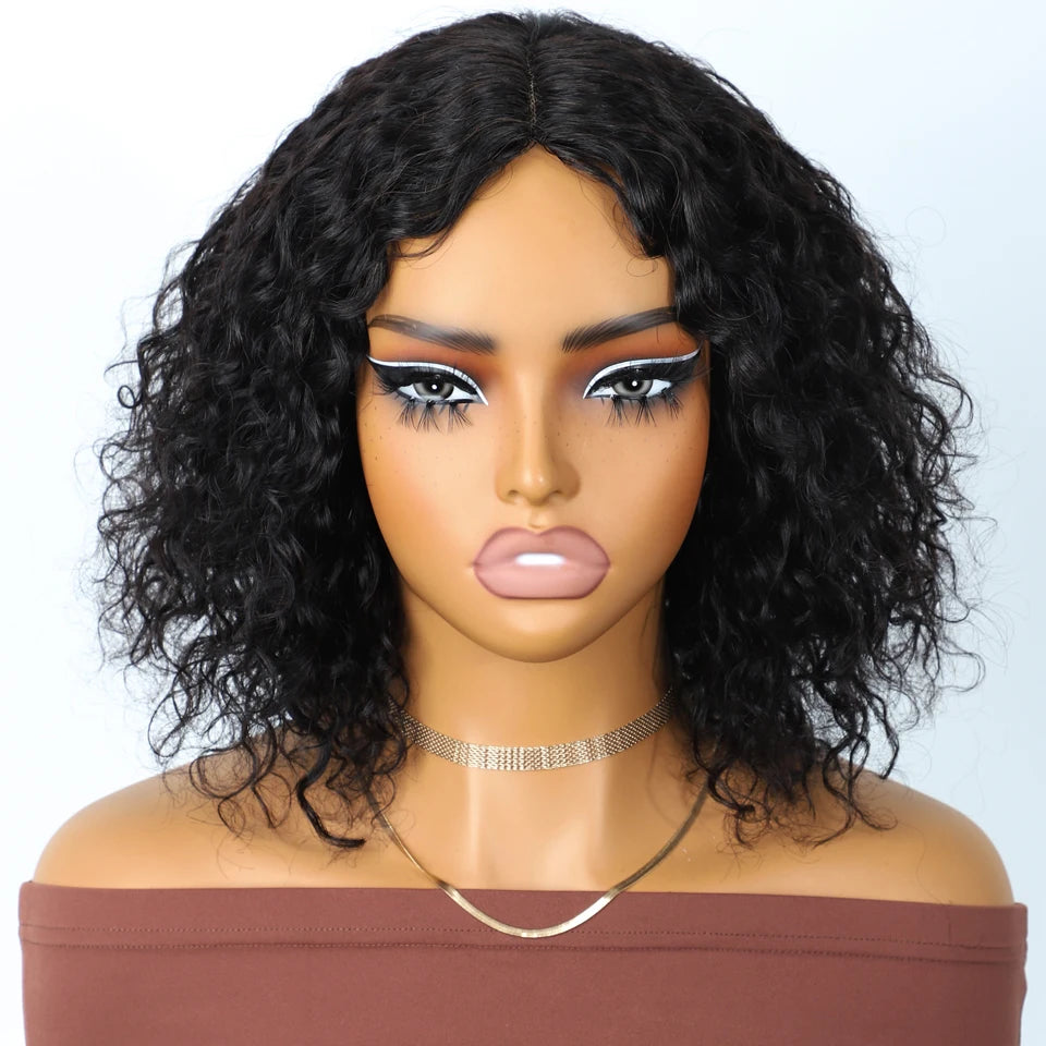Sleek Short Curly Bob Lace Wigs P4/30/27 Highlight Colored Deep Wave Curly Lace Wigs