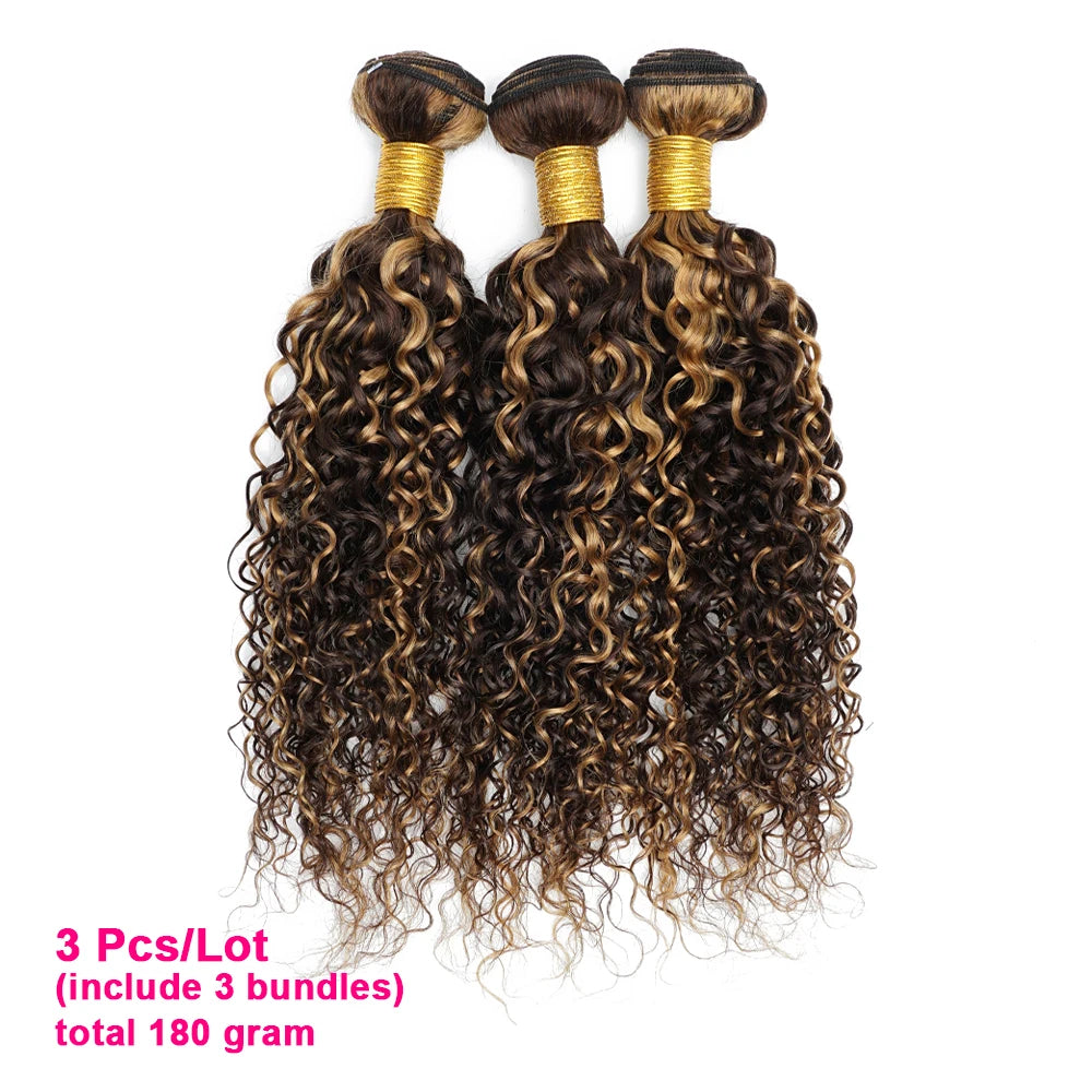 Jerry Culy P4/27 Human Hair Bundles 60Gram Highlight Inch Peruvian Hair Extensions