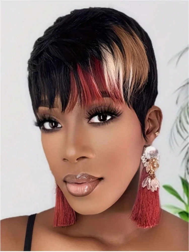Glueless Human Hair Wigs Machine Made