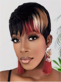 Thumbnail for Glueless Human Hair Wigs Machine Made