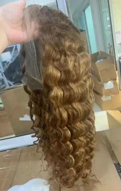 Pre-Plucked 613 Blonde Curly Lace Front Human Hair Wigs