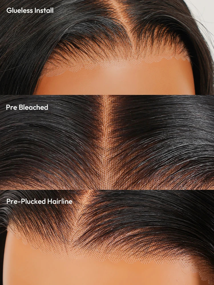 Chestnut Brown Ombre Layercut Wig Straight Hair 13X6 Lace Front Wig Pre-Everything And Ready To Go Wigs