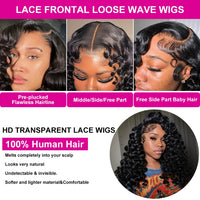 Thumbnail for 30 Inch Loose Wave HD Lace Frontal Wig Loose Waves Wig Human Hair Brazilian