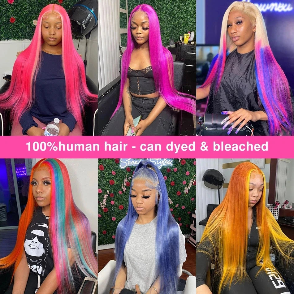 30 Inch Straight Blonde 613 Hd Transparent Human Hair Wigs