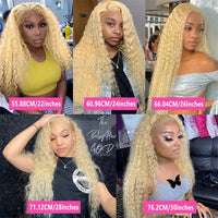 Thumbnail for Blonde 613 Hd Lace Frontal Wig  Preplucked Deep Wave Human Hair Wigs