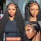 40-Inch Curly Lace Front Human Hair Wigs Pre-Plucked Brazilian Hair
