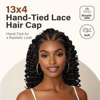 Thumbnail for Kinky Curly Braided Wig With Baby Hair Natural Color Curly 13X4 Transparent Synthetic Lace Front Wigs Braid Wig