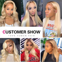 Thumbnail for Brazilian  Blonde Body Wave Lace Front Wig Human Hair Wigs