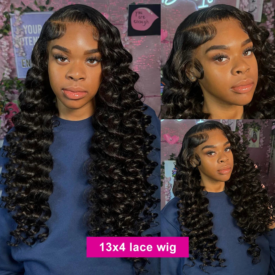 30 Inch Loose Wave HD Lace Frontal Wig Loose Waves Wig Human Hair Brazilian
