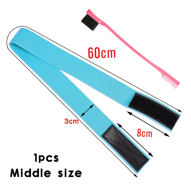1Pc Hair Elastic Band For Wigs With Magic Tape Headband Edge