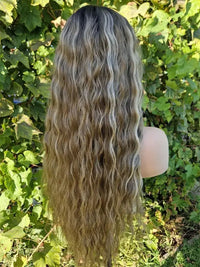 Thumbnail for Ombre Ash Blonde Brown Water  Heat Resistant Fiber Hair Wig Glueless Synthetic Wigs High Quality Women's Wigs
