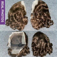 Thumbnail for Chocolate Brown Body Wave Short Bob Wigs 13x4 HD Transparent Lace Front Wig Brazilian Lace Frontal Human Hair Wigs Pre Plucked