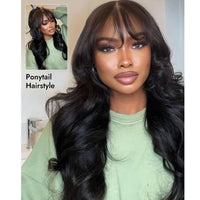 Thumbnail for Easy Go Body Wave 100% Human Hair Wigs With Bangs 250Density Glueless Machine Made
