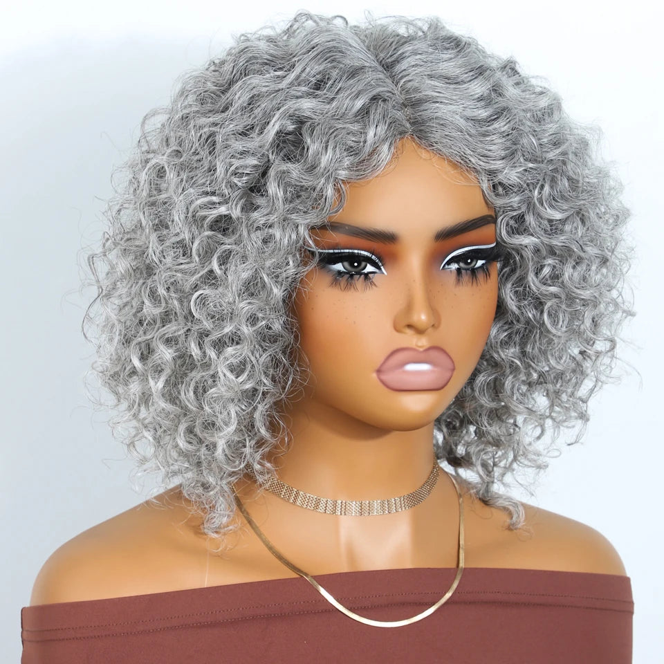Sleek Short Curly Bob Lace Wigs P4/30/27 Highlight Colored Deep Wave Curly Lace Wigs