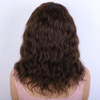 Thumbnail for Sleek 4# Brown Colored Human Hair Wigs For Women 100% Real Ready To Wear Short Bodywave Brazilian Hair Wigs
