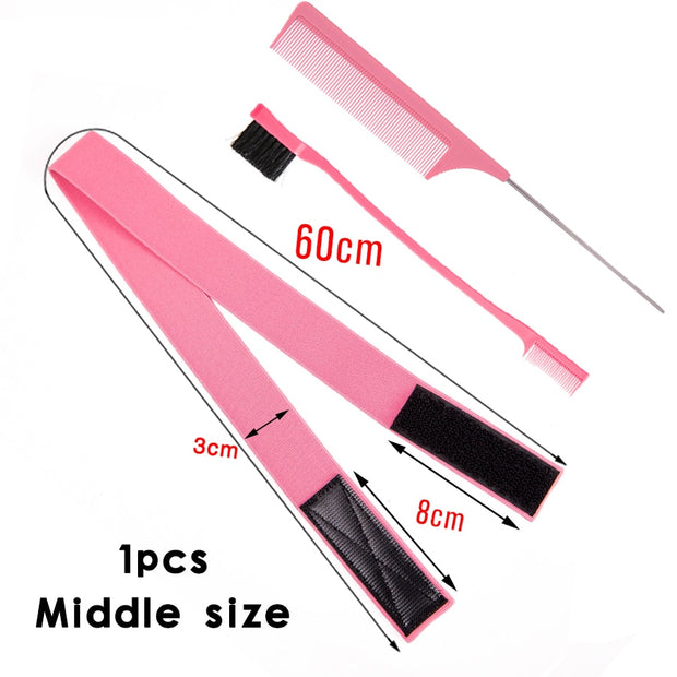 1Pc Hair Elastic Band For Wigs With Magic Tape Headband Edge