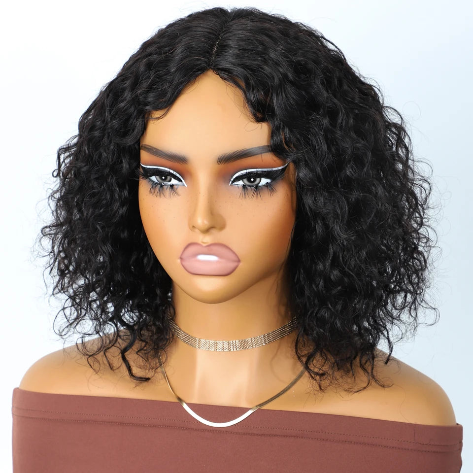 Sleek Short Curly Bob Lace Wigs P4/30/27 Highlight Colored Deep Wave Curly Lace Wigs