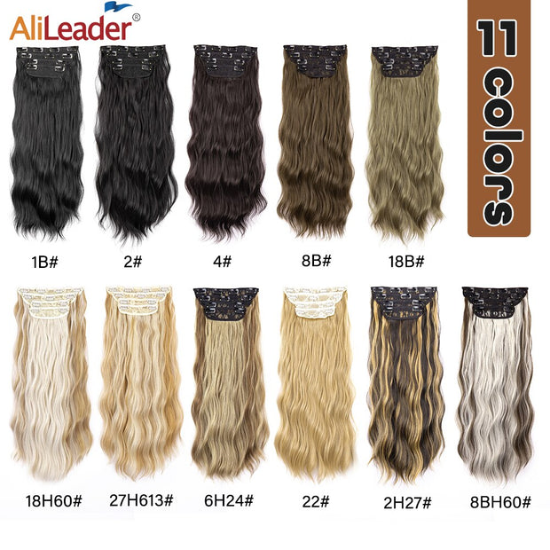 Hairpiece Built-in Hair Extensions Natural Synthetic Hair