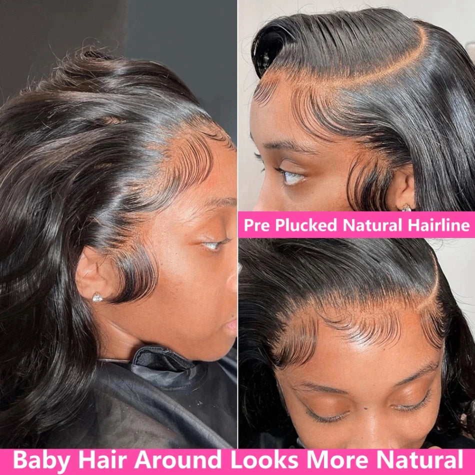 Hd Lace Frontal Wig Human Hair Preplucked Body Wave Human Hair Wigs