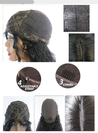 Thumbnail for Ombre Brown Soft 26“Long Silky Straight 180Density High Temperature Fiber