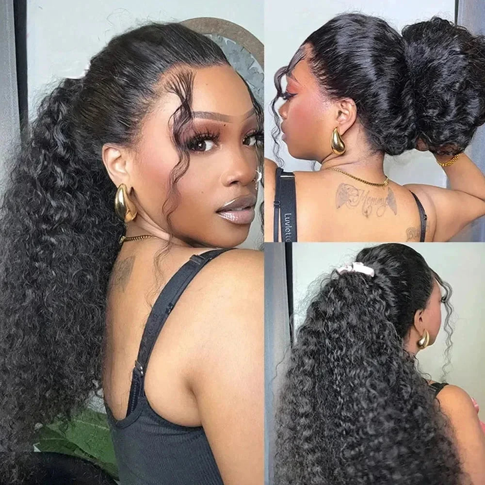 Invisi Strap HD 360 Full Lace Wig Human Hair Precut Drawstring Snug Fit Glueless Wig Preplucked