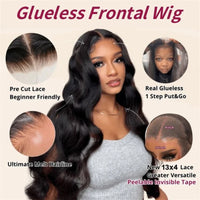 Thumbnail for 3D Body Wave 7x5 Bye Bye KNOTS Glueless Wig Human Hair Ready To Wear Brazilian Human Hair Wig Fits All Size Heads