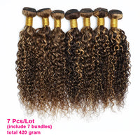 Thumbnail for Jerry Culy P4/27 Human Hair Bundles 60Gram Highlight Inch Peruvian Hair Extensions