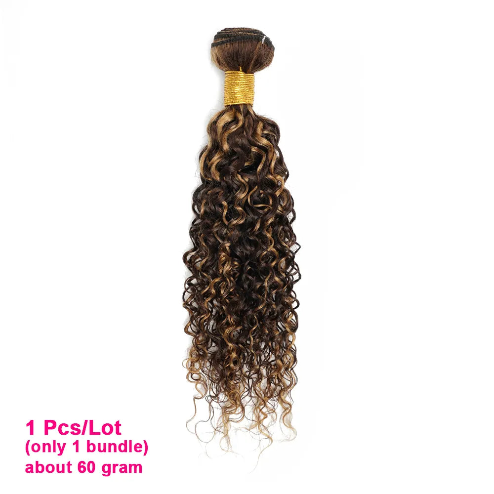 Jerry Culy P4/27 Human Hair Bundles 60Gram Highlight Inch Peruvian Hair Extensions