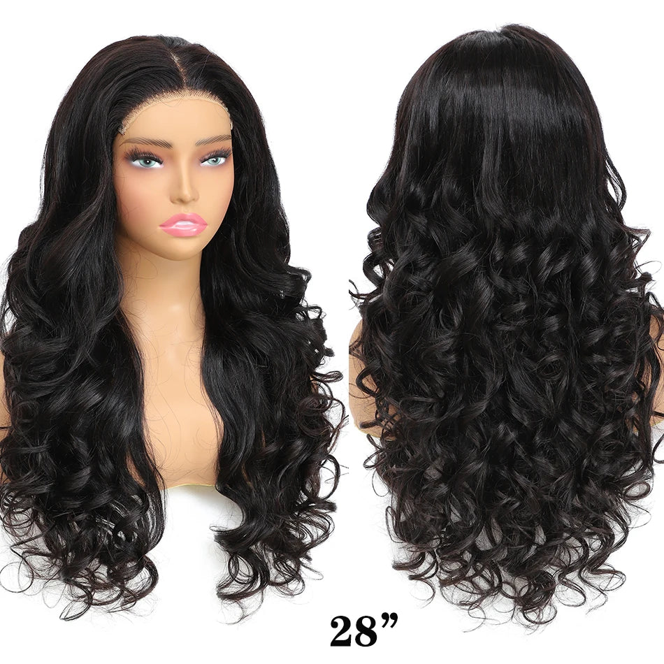 100% Raw Vietnamese Hair Bouncy Loose Wave Pre Cut Glueless 100% Human Hair Wigs