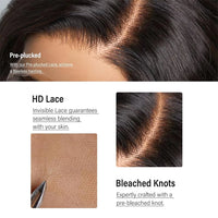 Thumbnail for Straight Human Hair Pre-Plucked HD Full Lace with Invisi-Drawstring 200% Density