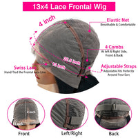 Thumbnail for 13x6 Chocolate Brown HD Lace Front Human Hair Wigs Body Wave