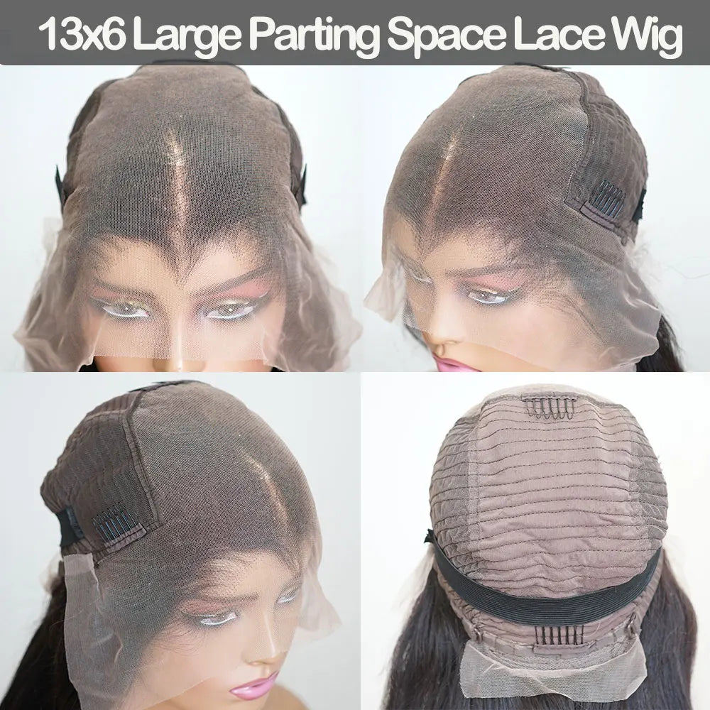 New Trend Lagos Hairline Sliky Bone Straight HD Lace Frontal Glueless Wigs Human Hair Pre Plucked Ready To Wear