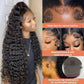 40-Inch Curly Lace Front Human Hair Wigs Pre-Plucked Brazilian Hair