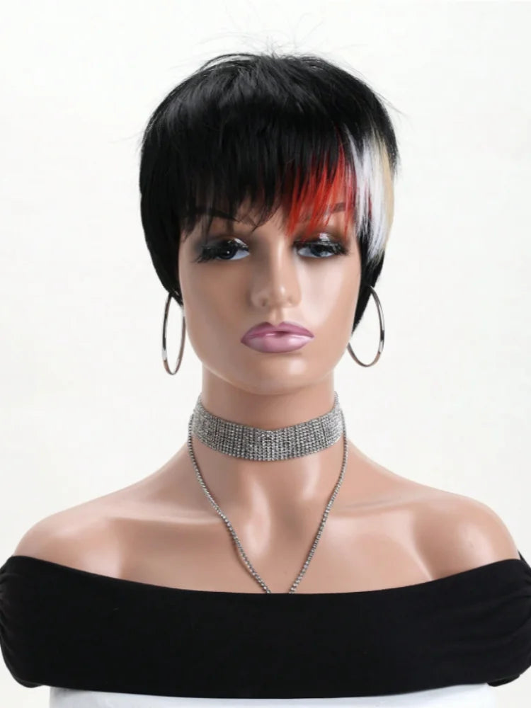 Glueless Human Hair Wigs Machine Made