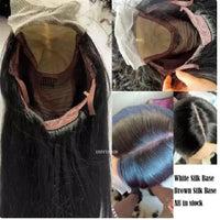 Thumbnail for Ombre Brown Silk Base Human Hair Wig With Preplucked  Baby Hair HD Lace European Hair