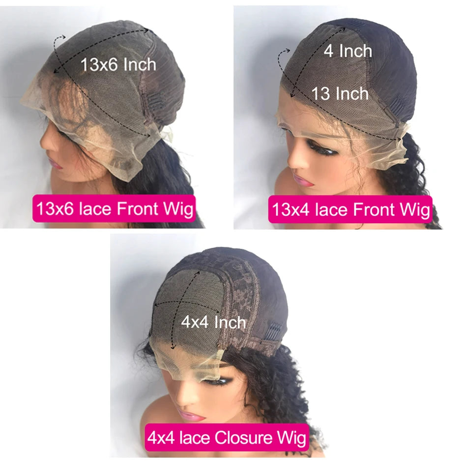 Brown Body Wave Lace Front Wig Transparent HD Lace Frontal Wigs Human Hair-Wear and GO option
