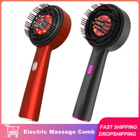 Thumbnail for Electric Hair Regrowth Brush with Infrared Light Machine Acupoint Scalp Massage Anti-Hair Loss Exercise Hair Scrubber Combs