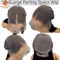 Thumbnail for M New Trend Lagos Hairline 200% Straight 13x6 Lace Frontal Glueless Wig 100% Human Hair PrePlucked