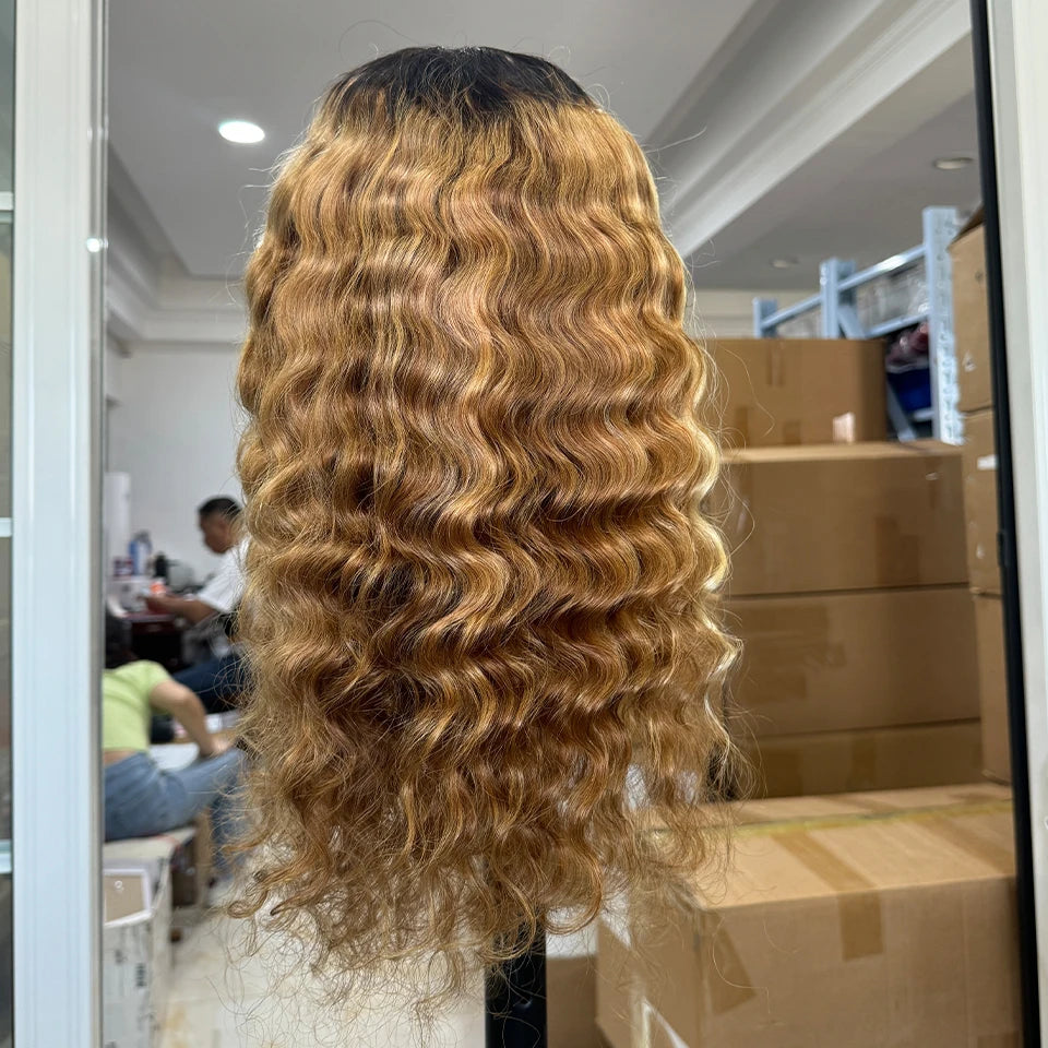 Pre-Plucked 613 Blonde Curly Lace Front Human Hair Wigs
