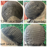 Thumbnail for Ombre Ash Blonde Brown Water  Heat Resistant Fiber Hair Wig Glueless Synthetic Wigs High Quality Women's Wigs