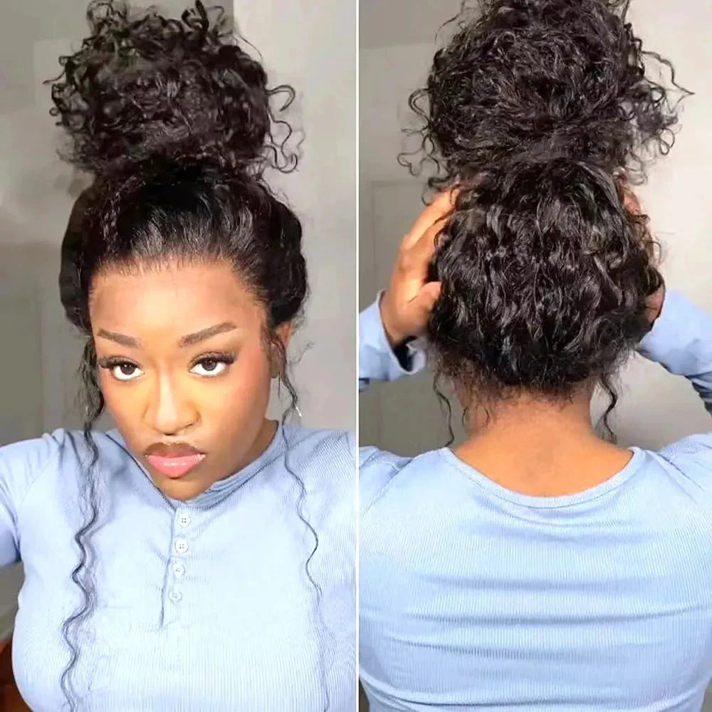 Invisi Strap HD 360 Full Lace Wig Human Hair Precut Drawstring Snug Fit Glueless Wig Preplucked