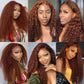 Brown Lace Front Human Hair Wig- Deep Wave 13x6 Hd Lace