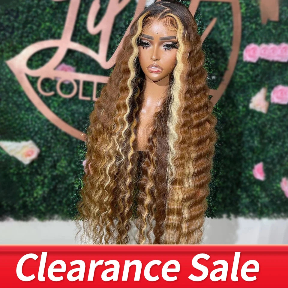 Pre-Plucked 613 Blonde Curly Lace Front Human Hair Wigs