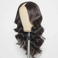 Thumbnail for Body Wave V Part Wig 100% Human Hair Beginner Friendly Brazilian Virgin Hair Full Machine Made Wig Natural Color 180%