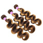 4/27 Brown Highlight Body Wave Human Hair 3/4 Bundles Brazilian Remy Hair Ombre Hair Bundles