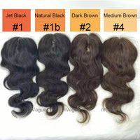 Thumbnail for 15x16CM European Human Hair Topper Wavy Silk Skin Base