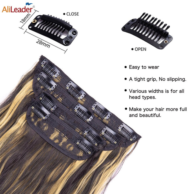 Hairpiece Built-in Hair Extensions Natural Synthetic Hair